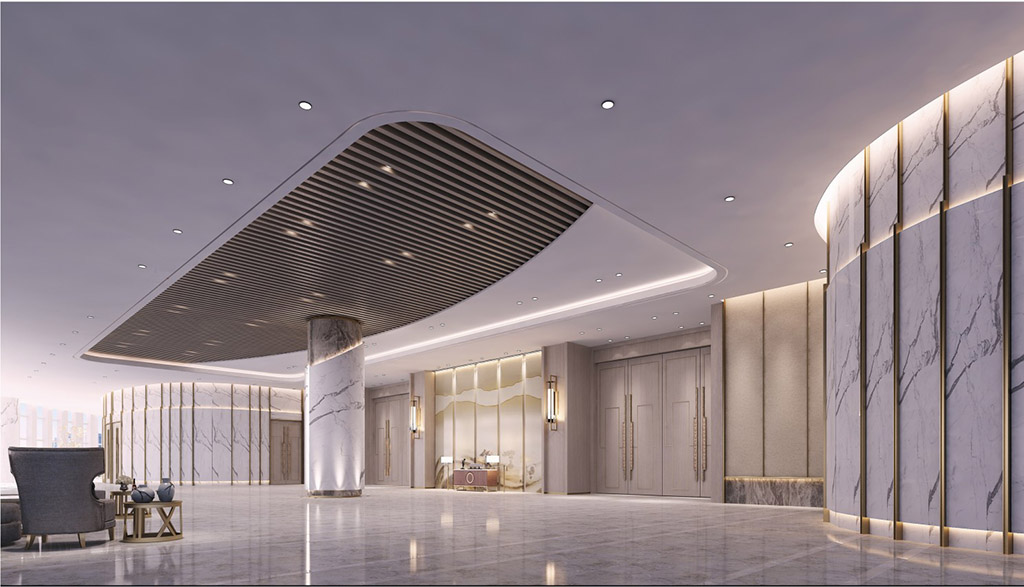 Entrance of The ball room in Wyndham Pingtan